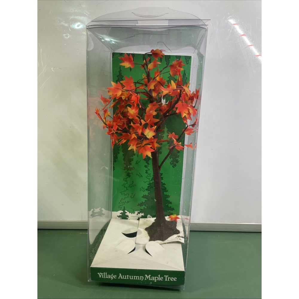 Department 56 Autumn Fall 11" Halloween Autumn Maple Village Tree‎ With Box